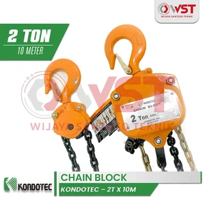 Kondotec Chain Block 2Ton 10Meter / Takel Katrol Kerekan 2 Ton 10 Meter