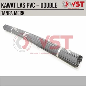 Kawat Las PVC Double 3MM Abu Abu Tua / PVC Welding Rod 100cm 1meter