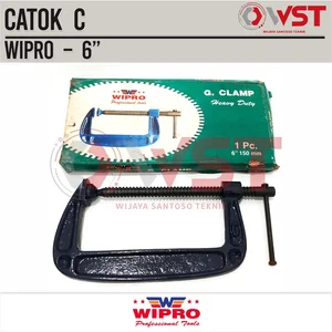 Wipro Catok C 6" / Klem C 6inch 15cm / Clamp C 6 Inch / Penjepit Klem