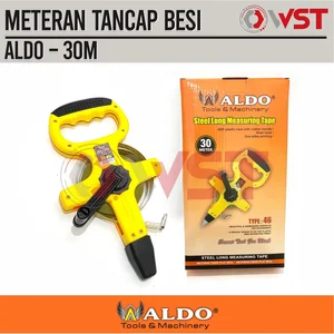Aldo Meteran Tancap 30Meter Plat Besi / Meteran Gulung Rol 30M