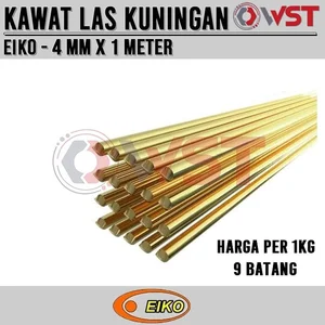 1KG Eiko Kawat Las Kuningan 4mm x 1 meter / 100cm Brass Welding Rod