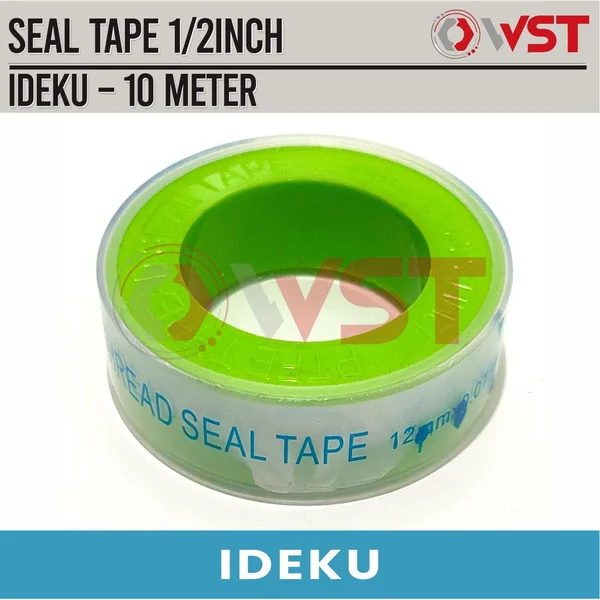Ideku Seal Tape 1/2inch / Isolasi Pipa Keran Kran / Sil Tape 1/2"