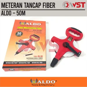 Aldo Meteran Tancap 50Meter Fiber / Meteran Gulung Rol 50M 50 M