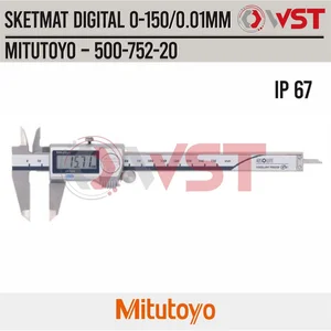 Mitutoyo 500-752-20 Sketmat Digital 150mm 15cm 6inch Waterproof IP67