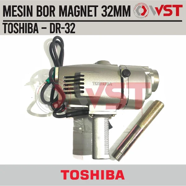 Mesin Bor Magnet 32mm Toshiba DR-32 Made in Japan / Magnetic Drill