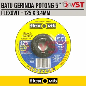 Flexovit Batu Gerinda Potong 5inch / Batu Potong 5x3.4 / 5" 5in