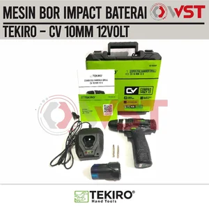 Tekiro Mesin Bor Impact CV 10 MM / Cordless Hammer Drill 10MM 12V