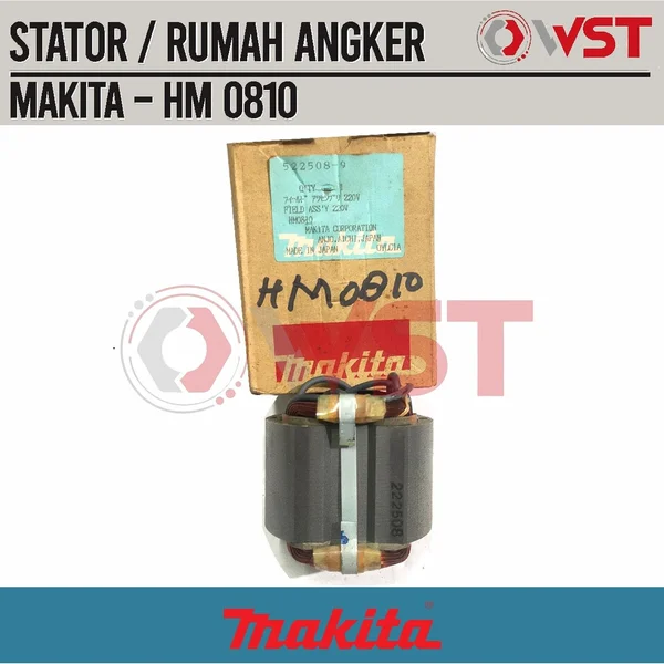 Stator Makita HM 0810 ORIGINAL / Rumah Armature Mesin Bobok HM0810