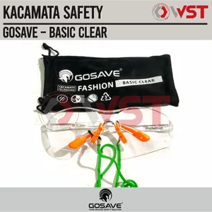 Gosave Kacamata Safety Fashion Basic Clear / Kaca mata Gerinda
