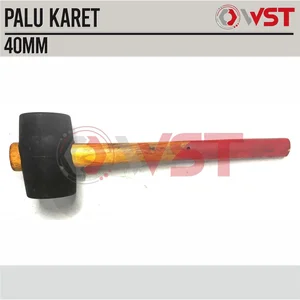 Palu Karet Gagang Kayu 40mm / Palu Keramik