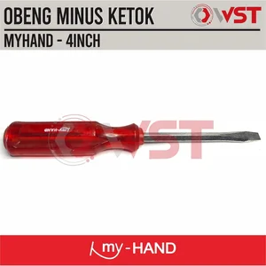 Obeng Ketok Tembus Minus 4inch / Obeng Getok - 6 x 100 mm / 6x100