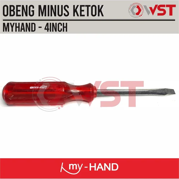 Obeng Ketok Tembus Minus 4inch / Obeng Getok - 6 x 100 mm / 6x100