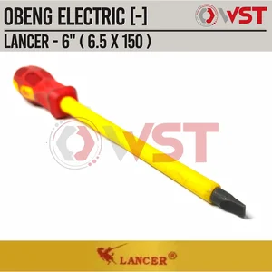 Obeng Elektrik Minus 6.5x150 mm / Obeng Listrik min 15cm / Electric