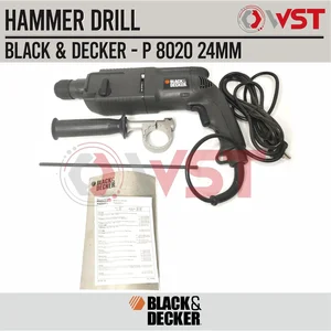 Black+Decker Mesin Bor 2 mode Rotary Hammer Drill 24mm / Bor Rotari