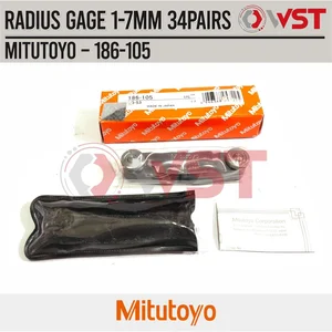 Radius Gage Mitutoyo 186-105 34 Pairs / Feeler Gauge Mitutoyo 186 105