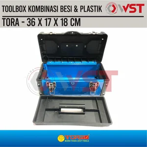 Tora Toolbox Besi Plastik 1614 / Kotak Perkakas / Tool Box / Tool Set