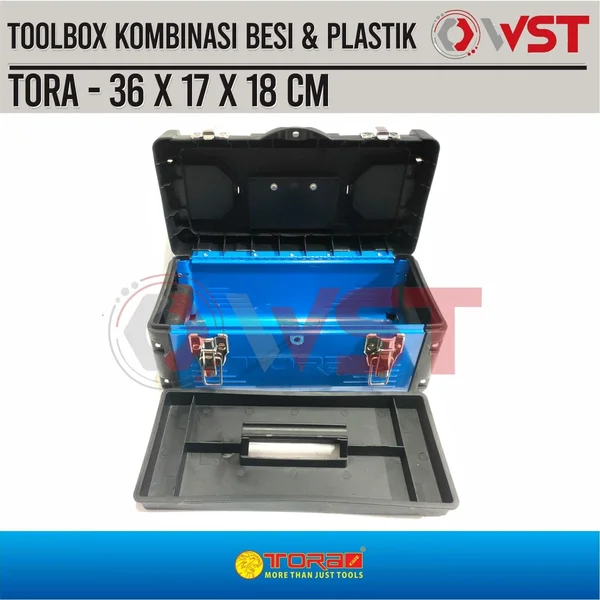 Tora Toolbox Besi Plastik 1614 / Kotak Perkakas / Tool Box / Tool Set