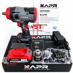 XAPR AP78 PROMAXM Mesin Impek 1 Baterai 1/2inch SET aksesoris / APR AP 78 PROMAX M Cordless Impact Wrench Pembuka Baut Roda Mobil