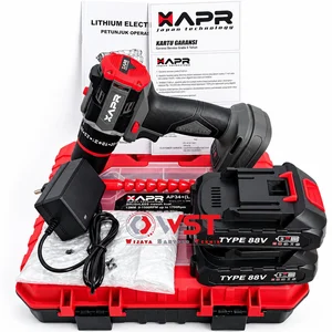 XAPR AP34+ LITE mesin Bor Impek Baterai 13mm 2baterai set aksesoris / APR AP34 Brushless impact drill / Cordless Hammer Drill