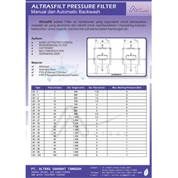 Altrasilt Pressure Filter  By Altras Sahabat Tangguh