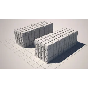 Double Deep Pallet Rack Single Rows