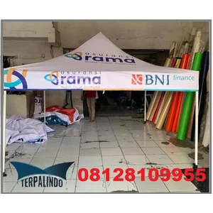 TENDA LIPAT PROMOSI 3 X 3 BRANDING LOGO 