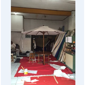 Tent Umbrella Cafe full frame