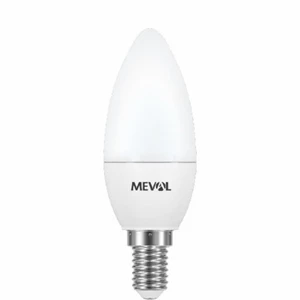 Lampu LED Meval Candle Putih Susu E14 4W Warna Putih