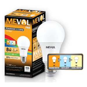 Meval Bulb Tri-Color Led Lights 8W