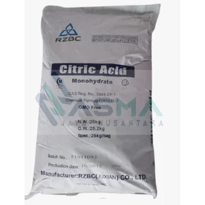 Asam Sitrat Kimia Industri Teknis Rzbc Sack 25 Kg