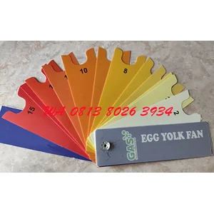 Kipas Warna Kuning Telur dan Kipas Warna Kerabang Telur