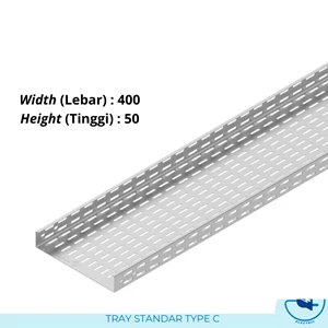 Cable Tray Standard Type C Size Size 400X50mm