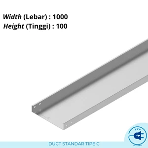 Kabel Duct Standart Tipe C Ukuran 1000x100mm