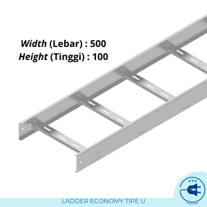 Kabel Ladder Ekonomi Tipe U Ukuran 500x100mm