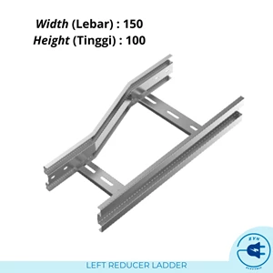 Kabel Tray Reducer Ladder Rata Kanan Lebar 150mm Tinggi 100mm