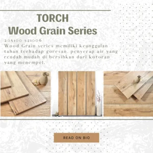 Keramik Granit Interior&Eksterior Dinding&Lantai 15X80 Cm Motif Kayu