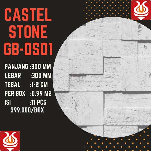 Batu Alam Castle Stone Travertine Gb Ds01