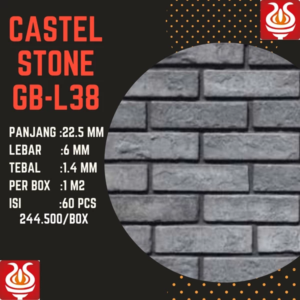 Batu Alam Dinding Castel Stone Gbl38