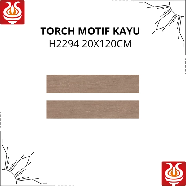 Granit Motif Kayu Cutting Interior Eksterior Dinding&Lantai 20X120 Cm H2294