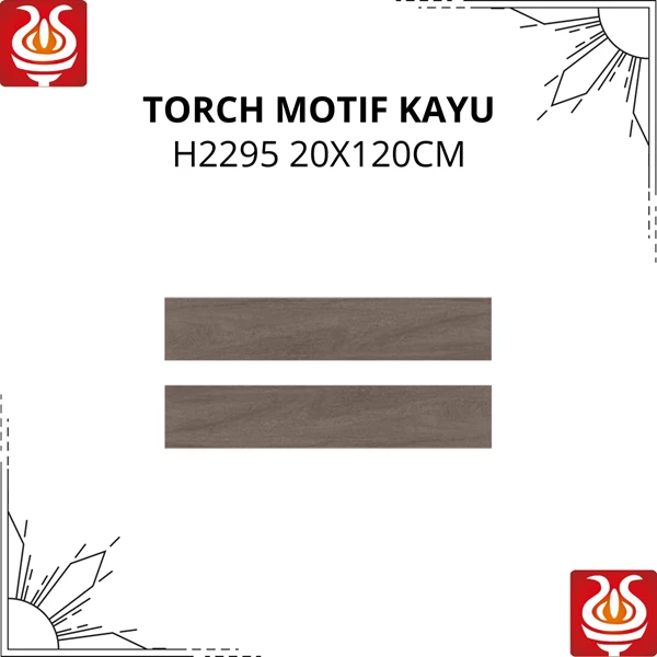 Granit Motif Kayu Cutting Interior Eksterior Dinding&Lantai 20X120 Cm H2295