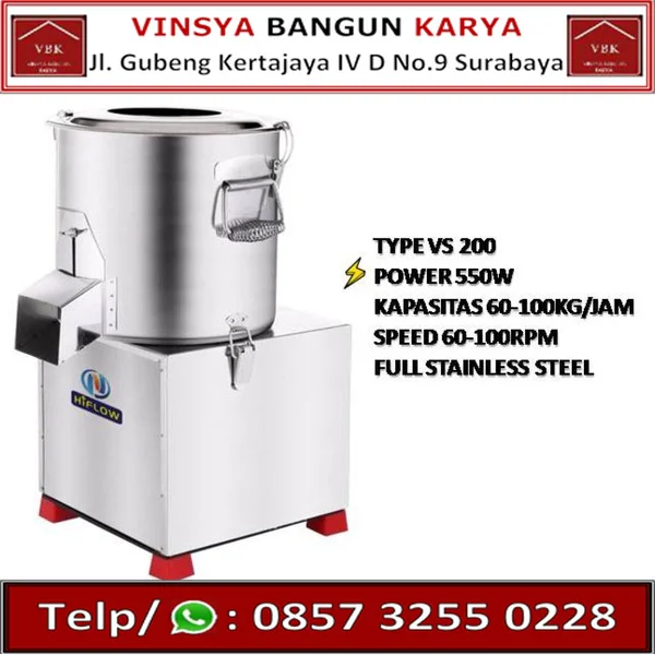 Mesin Pemotong Sayur dan Buah Hiflow / Alat Pemotong Sayuran