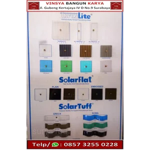 Atap Polycarbonate SolarTuff tebal 0.8 mm