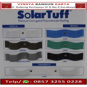Atap Polycarbonate SolarTuff tebal 0.8 mm