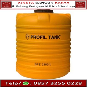 2300 Liter BPE Tank Profile Plastic Water Tank