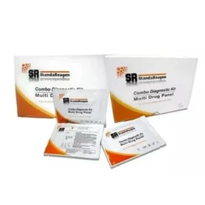 Alat Tes Narkoba Standareagen Combo Diagnostic Kit Multi Drug Panel Multi 7 (AMP/MOP/THC/MET/BZO/COC/SOMA) SRDOAM71 Tipe Cassette (1 Box 25T)