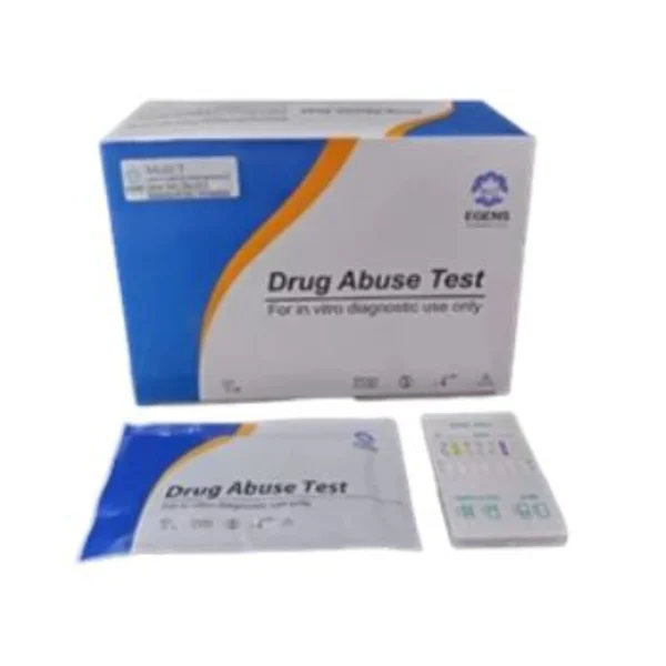 Alat Tes Narkoba Egens Drug Abuse Test Multi 7 K2 (AMP/MOP/THC/MET/COC/BZO/K2) EGDOAMK72 Tipe Cassette (1 Box 25T)