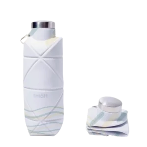 Botol Minum Lipat Portable Smatt Bahan Silicon Tahan Panas dan Dingin