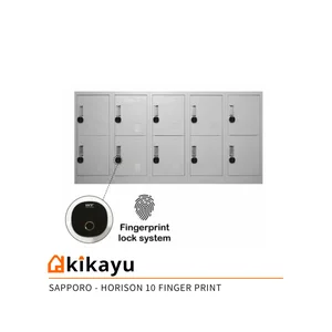 Locker 10 Pintu Merk Sapporo Tipe Horison 10 Finger Print