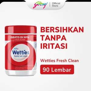Tissue Basah Mitu Wetties Botol Isi 90 Sheets