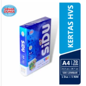 Hvs A4 Sinar Dunia 70 Gsm 21 X 29.7 Cm (1 Karton 5 Rim)